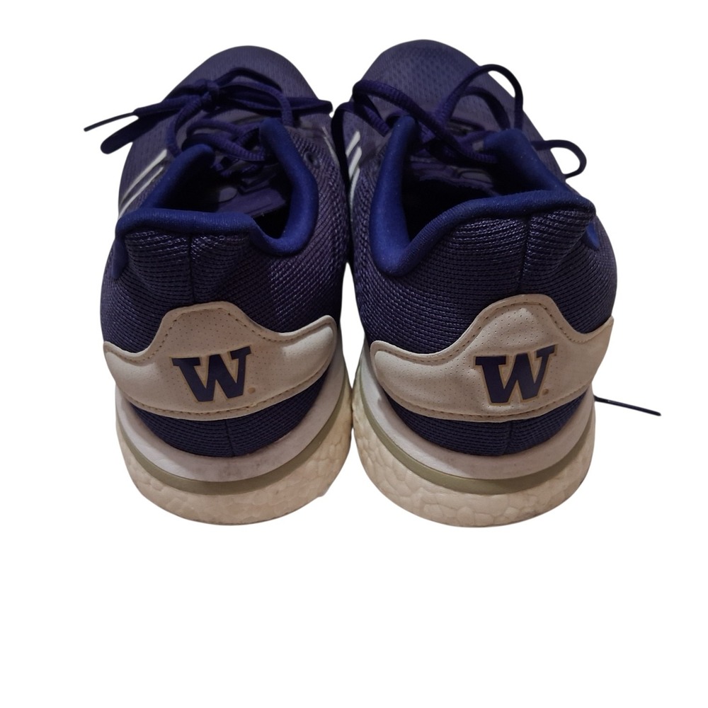 Washington Huskies Shoes Adidas Supernova Mens Size 11.50 Bounce Three Stripe UW - Picture 4 of 8
